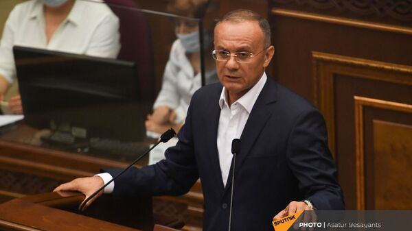Сейран Оганян на заседании Парламента (26 августа 2021). Еревaн - Sputnik Армения