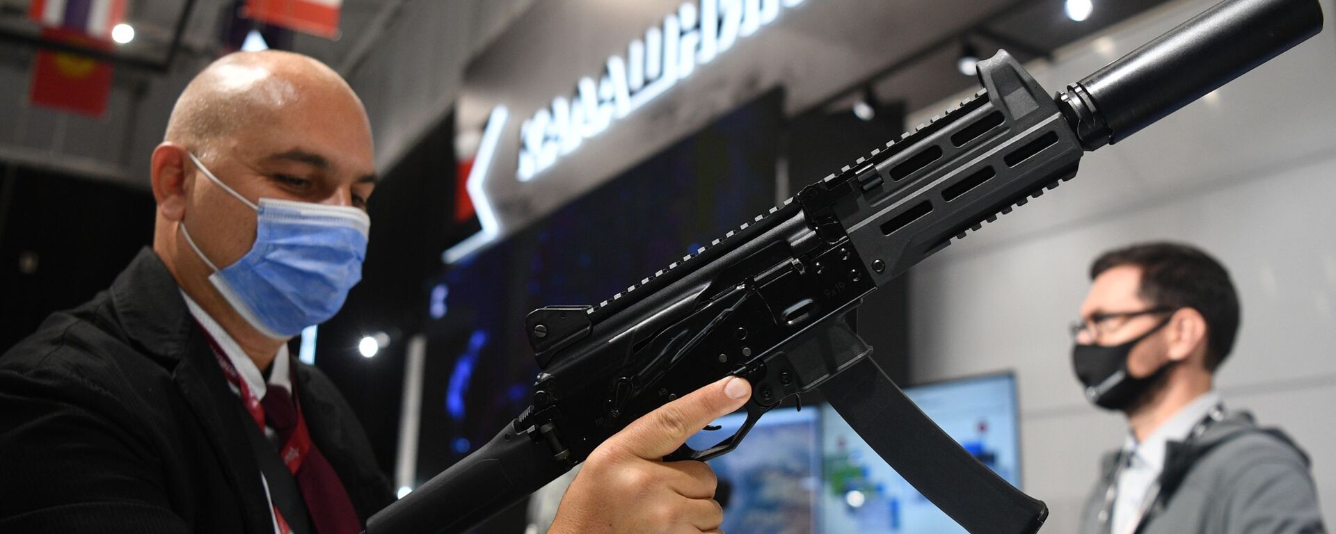 Пистолет-пулемет ППК-20 концерна Калашников, представленный в выставочной экспозиции на Международном форуме АРМИЯ-2021 в Конгрессно-выставочном центре Патриот - Sputnik Армения, 1920, 31.05.2023