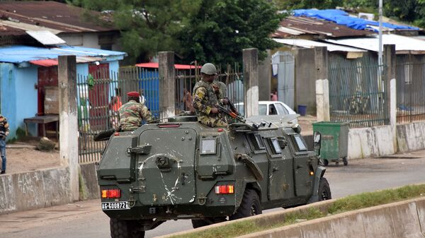 Военнослужащие Вооруженных сил Гвинеи в центральном районе Конакри после утренней стрельбы (5 сентября 2021). Гвинея - Sputnik Արմենիա