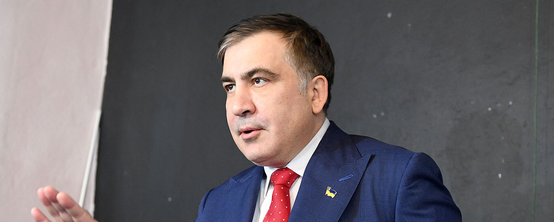 Бывший президент Грузии Михаил Саакашвили на пресс-конференции (13 февраля 2018). Варшава - Sputnik Армения, 1920, 12.10.2021