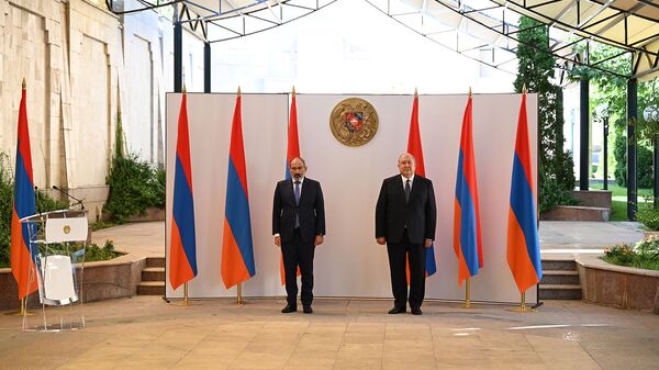 Церемония присяги членов правительства в резиденции президента Армении (10 сентября 2021). Еревaн - Sputnik Армения