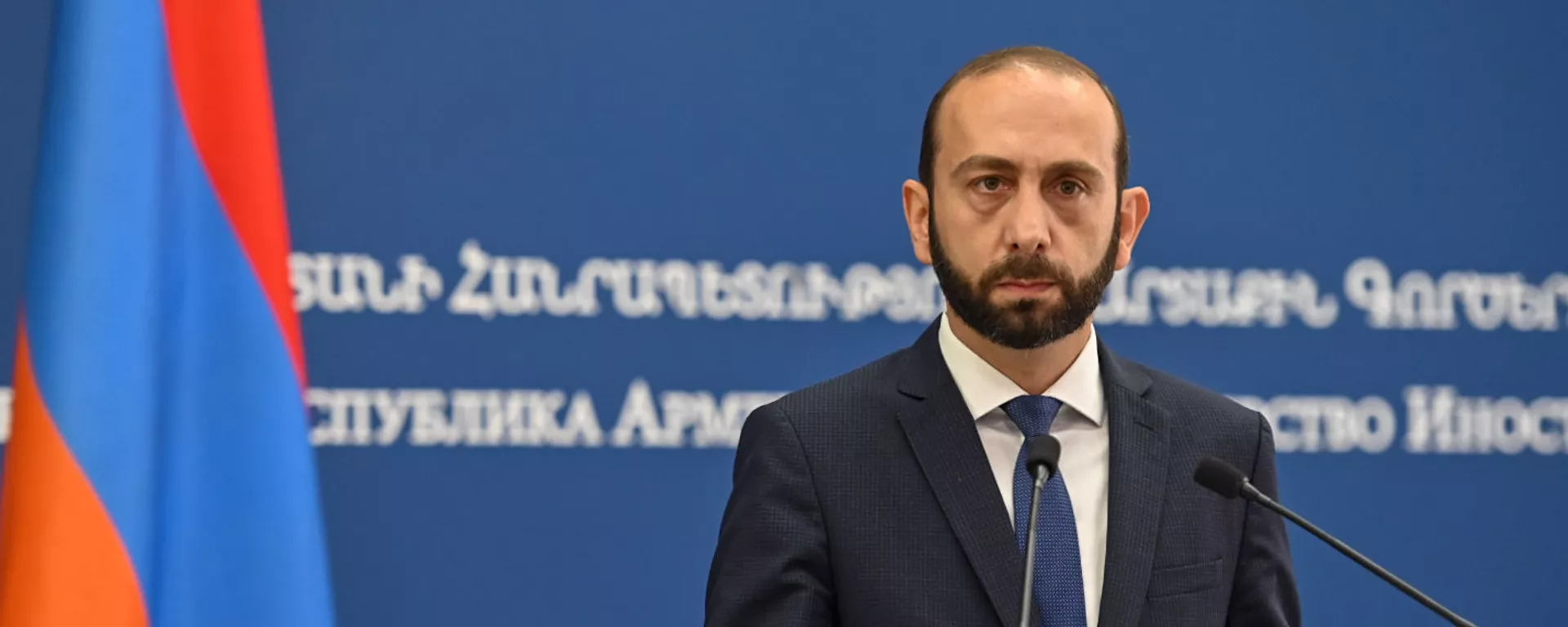 Совместная пресс-конференция глав МИД Армении и Словакии Арарата Мирзояна и Ивана Корчока (14 сентября 2021). Еревaн - Sputnik Армения, 1920, 14.09.2021