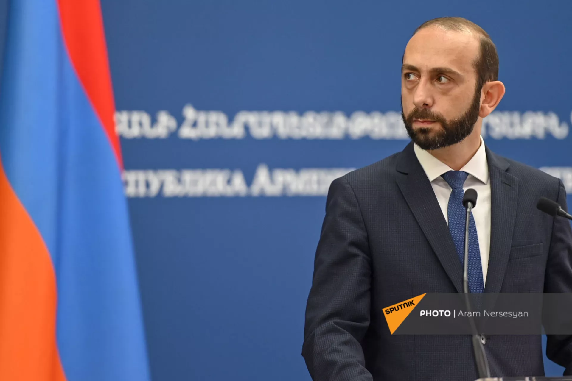 Совместная пресс-конференция глав МИД Армении и Словакии Арарата Мирзояна и Ивана Корчока (14 сентября 2021). Еревaн - Sputnik Армения, 1920, 14.09.2021
