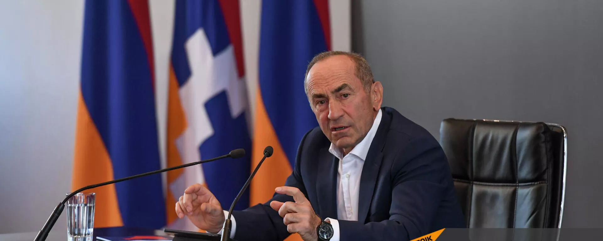 Пресс-конференция второго президента РА, лидера блока Армения Роберта Кочаряна (4 октября 2021). Еревaн - Sputnik Армения, 1920, 04.10.2021