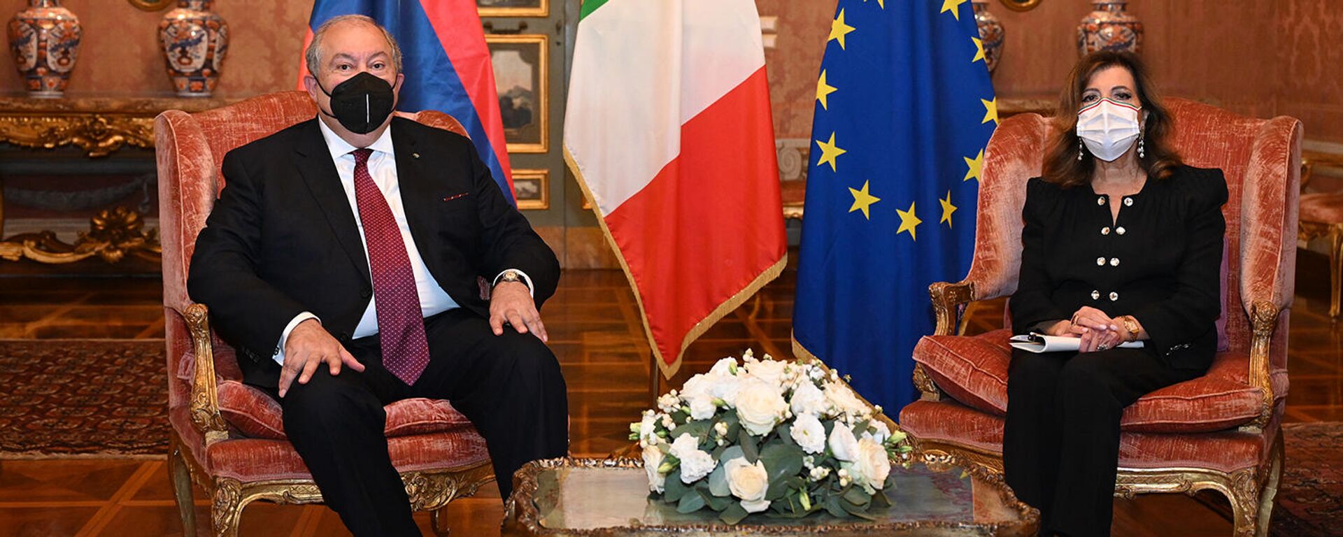 ՀՀ նախագահ Արմեն Սարգսյանը հանդիպել է Իտալիայի Սենատի նախագահ Մարիա Էլիզաբետա Կազելատիի հետ - Sputnik Արմենիա, 1920, 06.10.2021