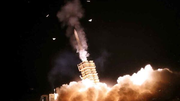 Залп зенитной ракетной установки во время совместных военных учений иранской армии и Корпуса стражей Исламской революции. - Sputnik Армения