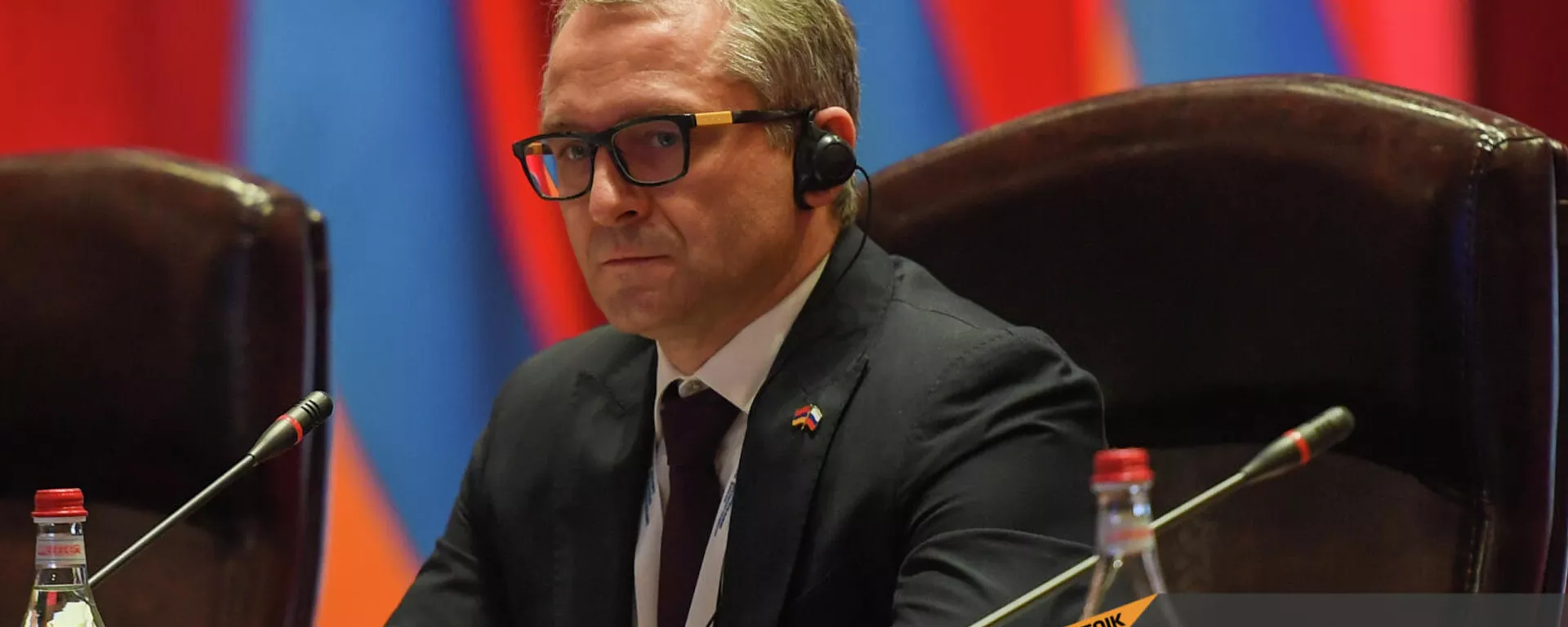 Дмитрий Вольвач на 8-м армяно-российском межрегиональном форуме, организованном Минтерриториального управления и развития инфраструктуры Армении и Министерством экономического развития России (19 октября 2021). Еревaн - Sputnik Армения, 1920, 23.06.2023