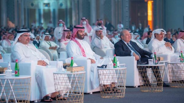 Президент Армен Саркисян посетил 5-й форум Будущая Инвестиционная инициатива в рамках визита в Саудовскую Аравию - Sputnik Армения