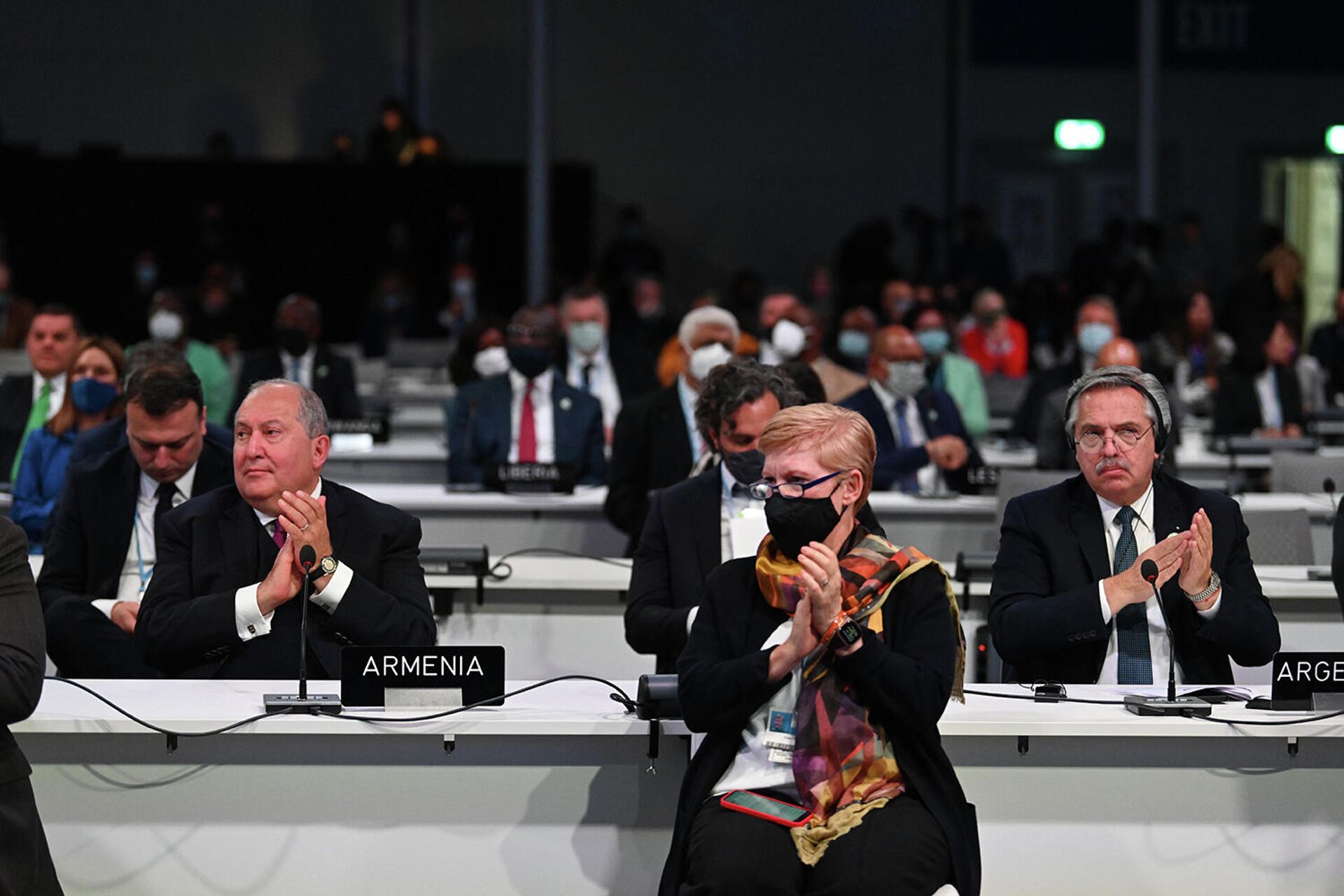 Նախագահ Արմեն Սարգսյանը մասնակցում է ՄԱԿ-ի՝ Կլիմայի փոփոխության մասին շրջանակային կոնվենցիայի կողմերի 26-րդ համաժողովին (1 նոյեմբերի 2021): Գլազգո - Sputnik Արմենիա, 1920, 01.11.2021