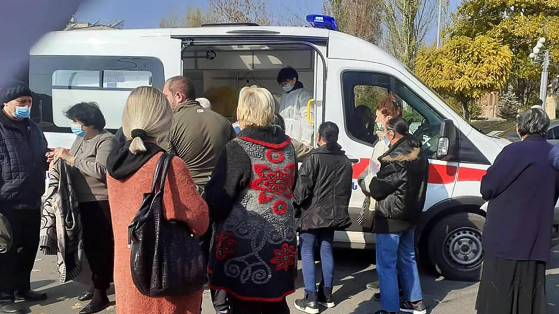 Передвижная точка для вакцинации для уязвимых групп граждан