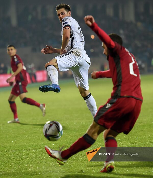 Матч отборочного турнира ЧМ по футболу между сборными Армении и Германии (14 ноября 2021). Еревaн - Sputnik Армения