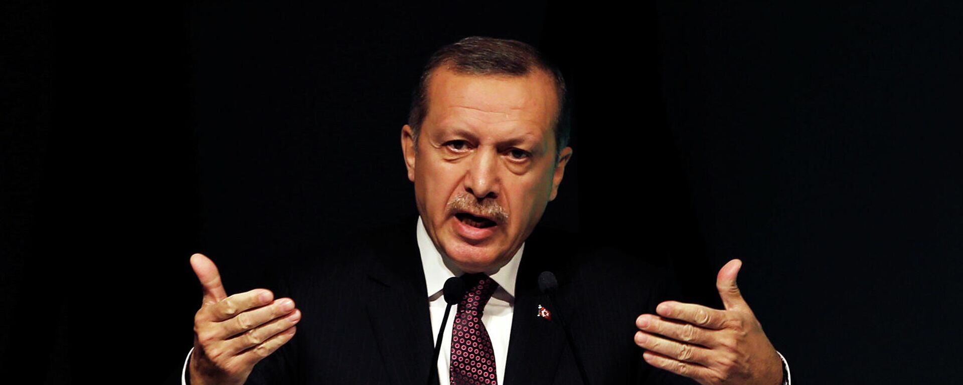 Премьер-миистр Турции Реджеп Тайип Эрдоган выступает с речью на симпозиуме по глобальной политике в отношении алкоголя (26 апреля 2013). Стамбул - Sputnik Армения, 1920, 03.12.2021