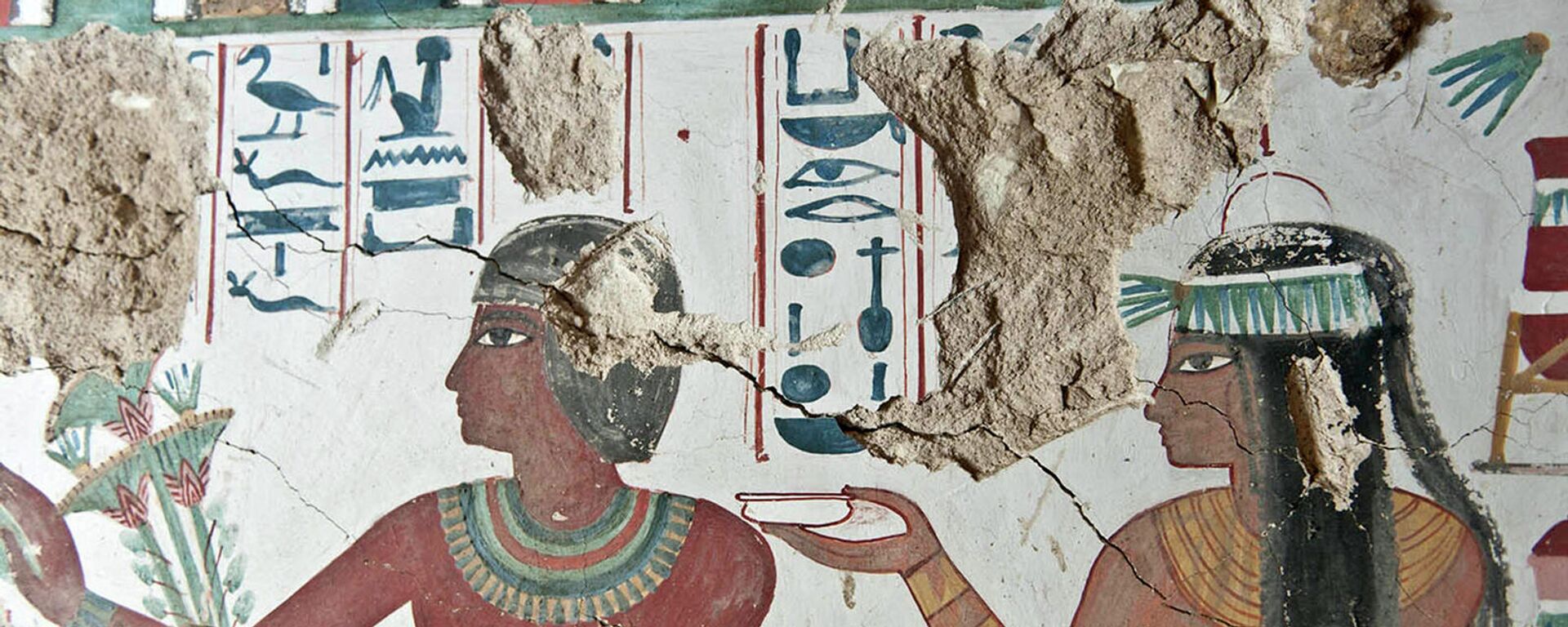 Древнеегипетская фреска внутри гробницы, принадлежащей Са-Муту - Sputnik Армения, 1920, 20.11.2021