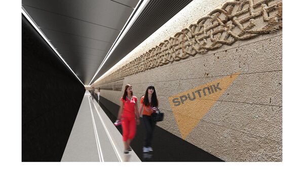 «Աջափնյակ» կայարանի ինտերիերի տարբերակներից - Sputnik Արմենիա