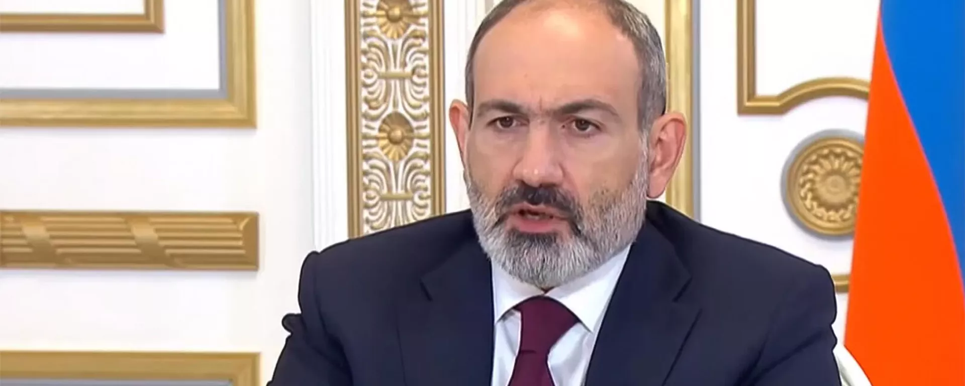 Премьер-министр Никол Пашинян во время онлайн пресс-конференции (23 ноября 2021). Еревaн - Sputnik Армения, 1920, 26.11.2021