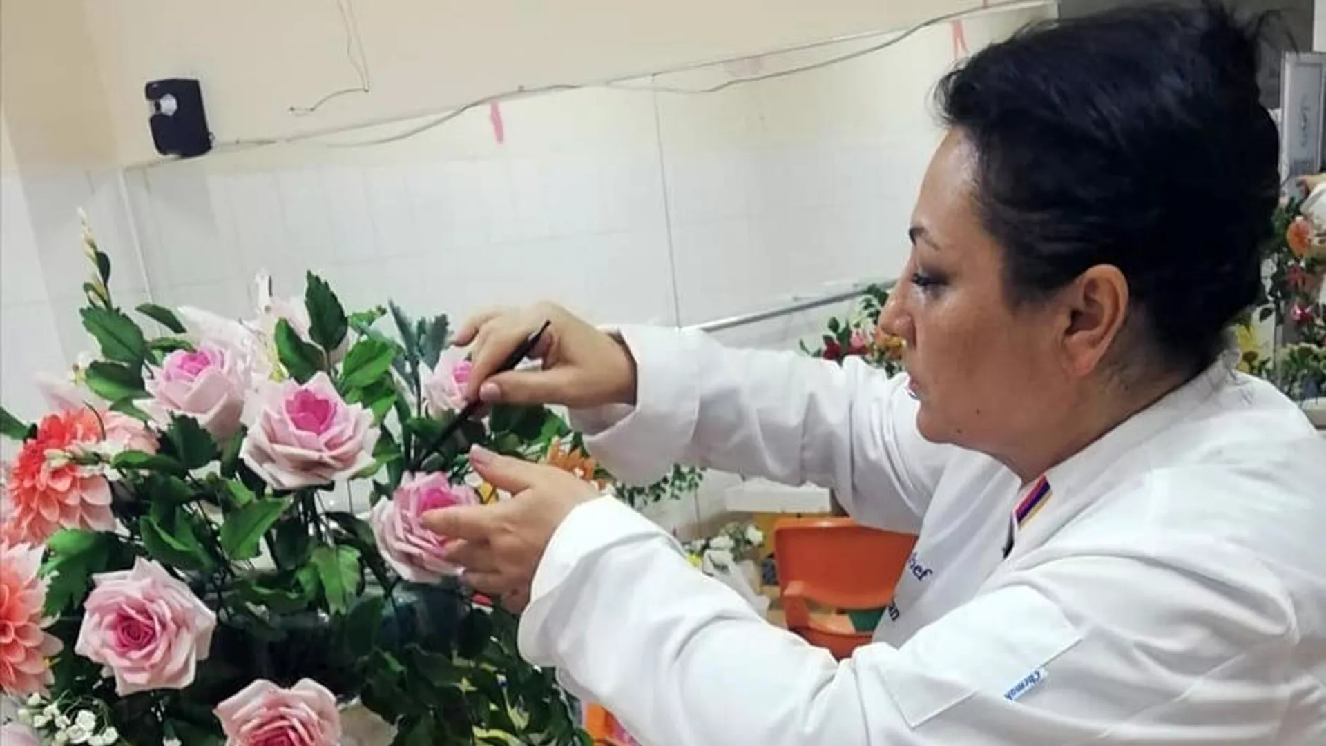 Искуи Амбарцумян во время работы