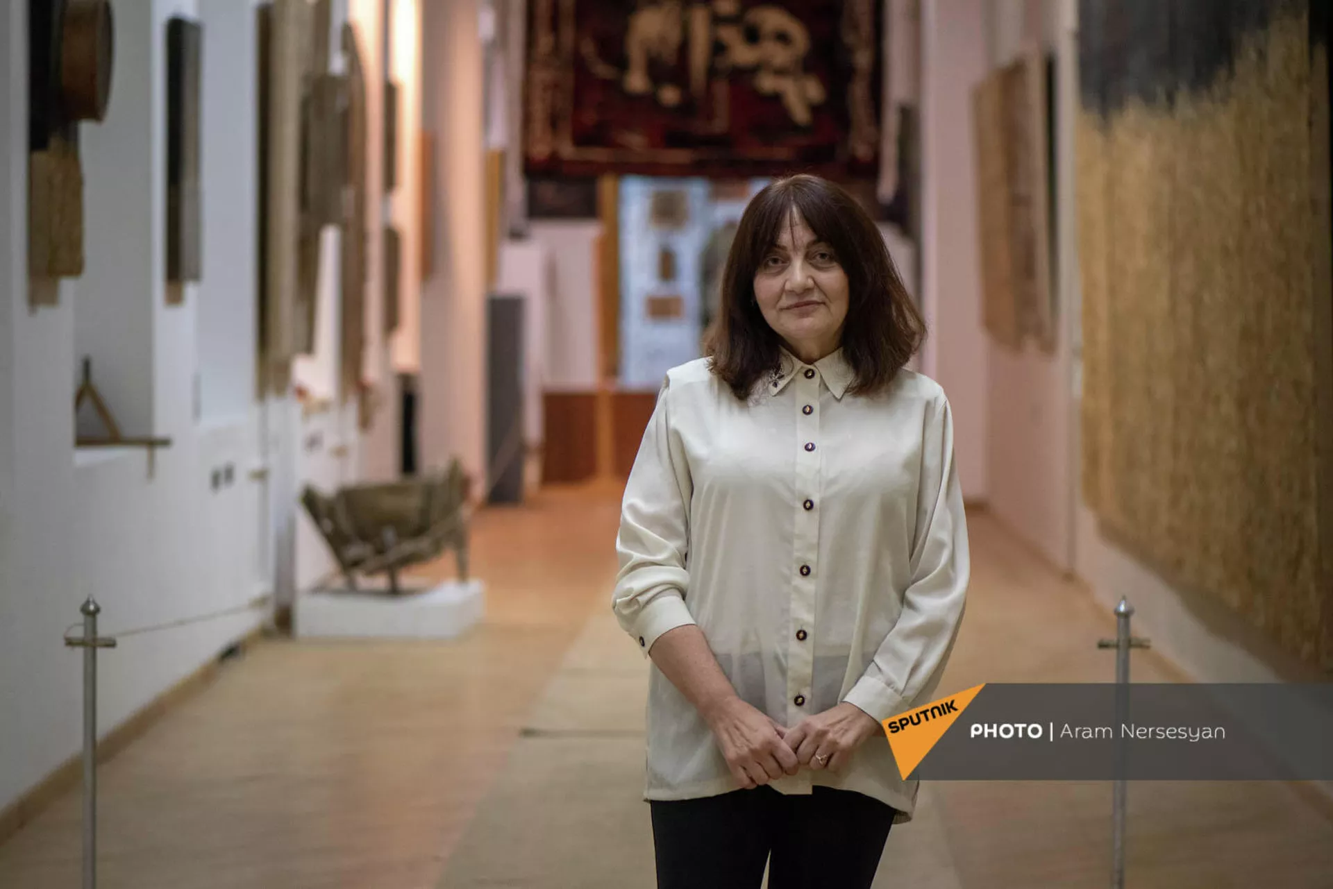 Сотрудница Музея литературы и искусства имени Егише Чаренца Зара Нокацян - Sputnik Армения, 1920, 22.12.2021