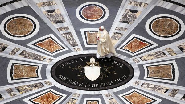Папа Франциск проводит мессу в Базилике Святого Петра, Ватикан - Sputnik Армения