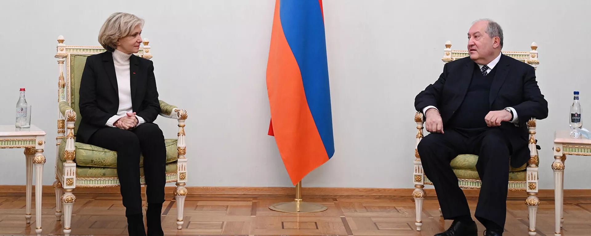 Президент Армен Саркисян принял делегацию во главе с председателем Совета французской области Иль-де-Франс Валери Пекресс (21 декабря 2021). Еревaн - Sputnik Армения, 1920, 21.12.2021