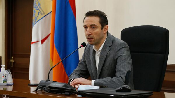 Айк Марутян попрощался с аппаратом мэрии (23 декабря 2021). Еревaн - Sputnik Армения