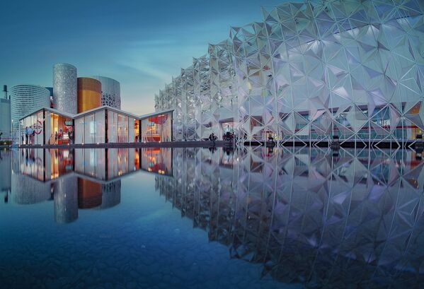Японский павильон на выставке в Дубае. Фотограф Joebel Garcisto - Sputnik Армения