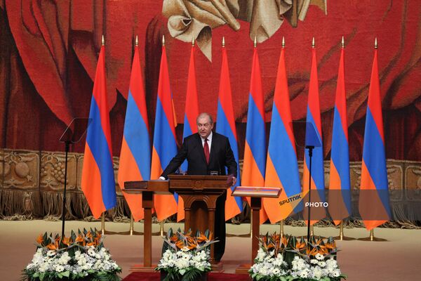 Հայաստանի 4-րդ նախագահ Արմեն Սարգսյանի երդմնակալության արարողությունը - Sputnik Արմենիա