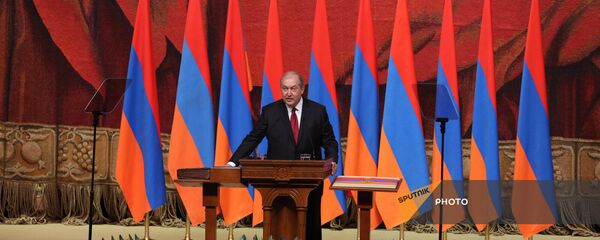 Инаугурация четвертого президента Армении Армена Саркисяна Инаугурация четвертого президента Армении Армена Саркисяна - Sputnik Армения
