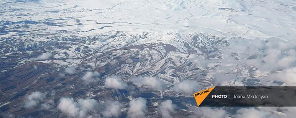 Армянское нагорье с самолета - Sputnik Армения