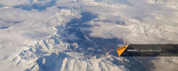 Армянское нагорье с самолета - Sputnik Армения