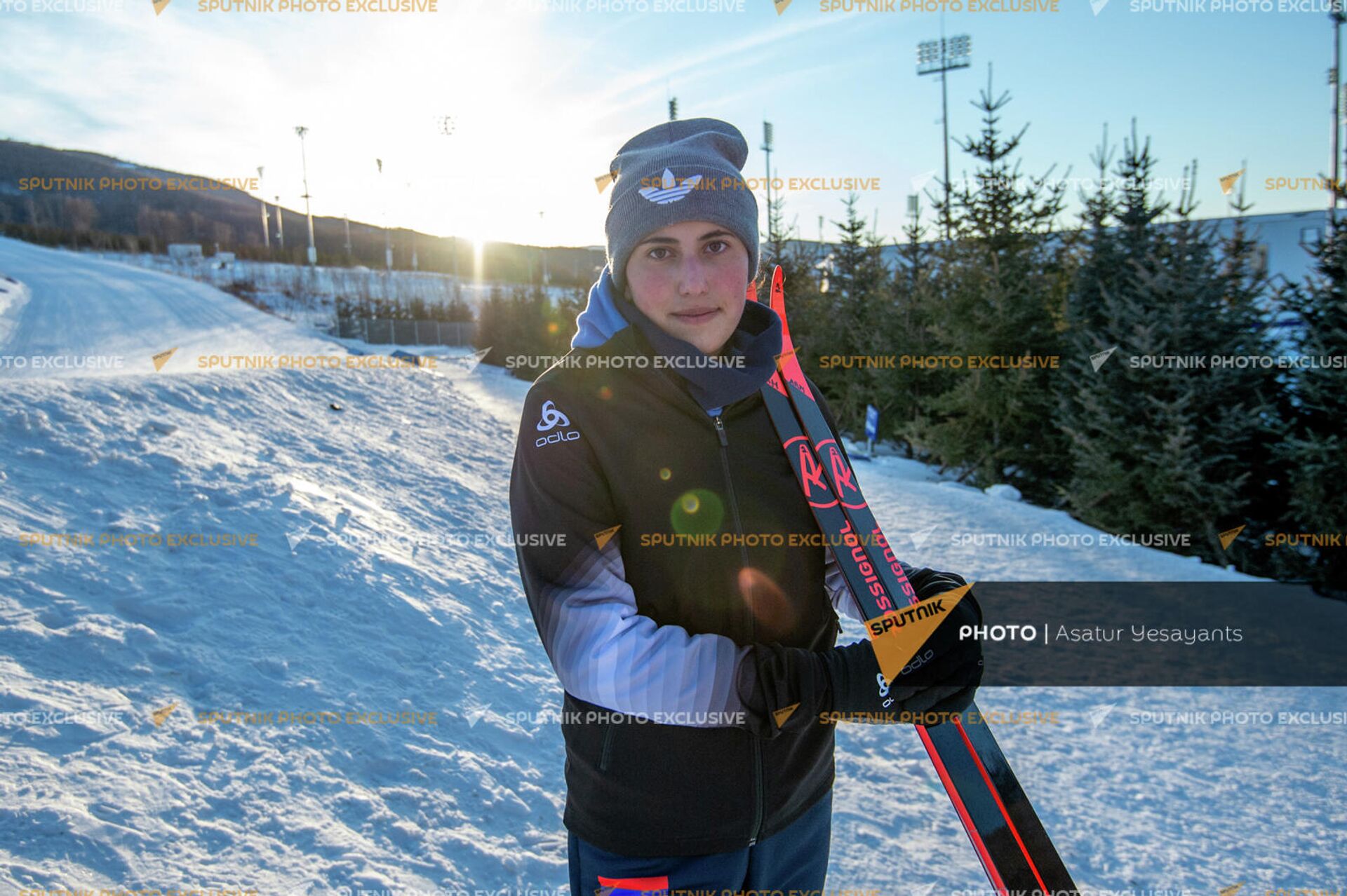 Лыжница Ангелина Мурадян на зимних Олимпийских играх (6 февраля 2022). Пекин - Sputnik Армения, 1920, 06.02.2022