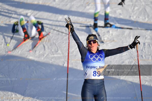 Դահուկորդ Կատյա Գալստյանը 22-րդ ձմեռային Օլիմպիական խաղերի սպրինտի ավարտից հետո (8 փետրվարի, 2022թ). Պեկին - Sputnik Արմենիա