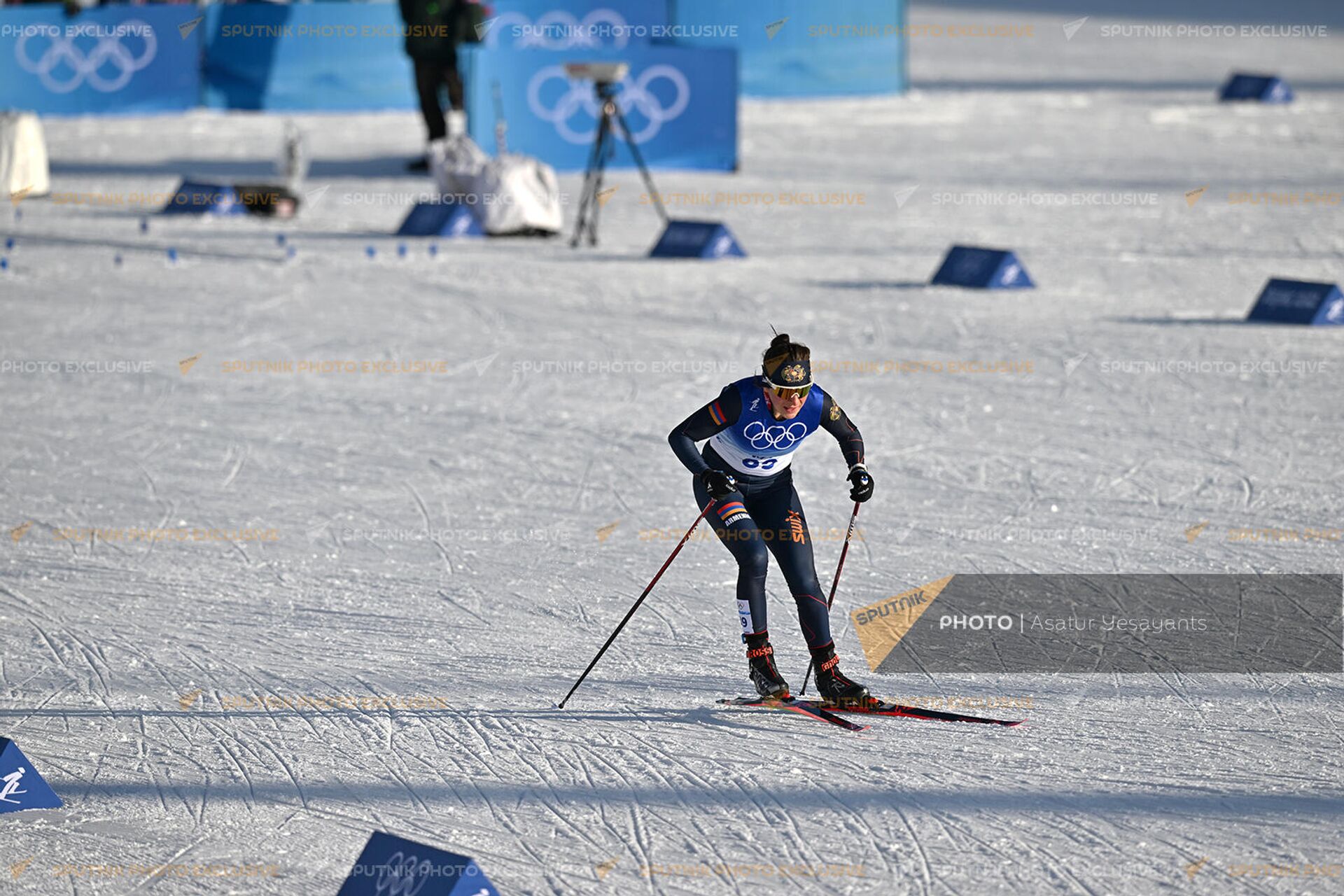 Лыжница Катя Галстян во время спринта на XXIV Зимних Олимпийских играх (8 февраля 2022). Пекин - Sputnik Армения, 1920, 08.02.2022