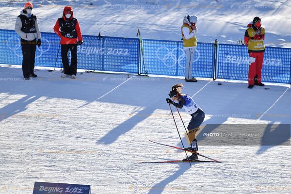 Դահուկորդ Կատյա Գալստյանը 22-րդ ձմեռային Օլիմպիական խաղերի սպրինտի ժամանակ (8 փետրվարի, 2022թ). Պեկին - Sputnik Արմենիա