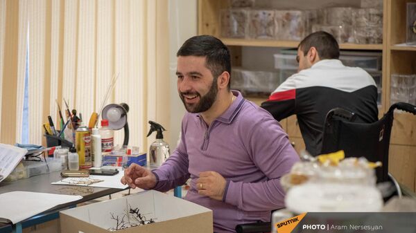 Вардан Варданян в реабилитационном центре Защитник Отечества - Sputnik Армения