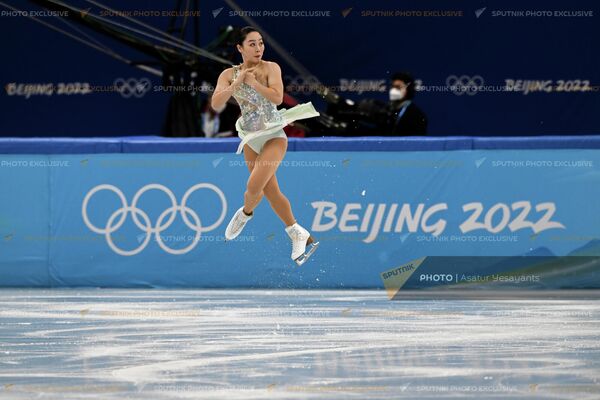 Японка Вакаба Хигути очень убедительно выступила в короткой программе на зимней олимпиаде в Пекине. Пока она идет пятой. - Sputnik Армения