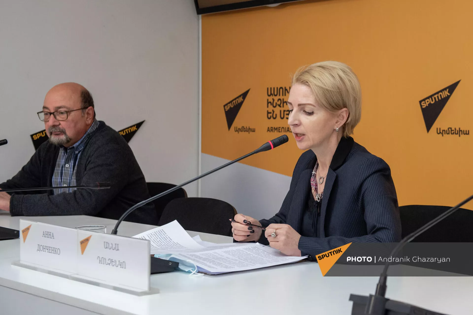 Торговый представитель России в Армении Анны Донченко по теме предстоящих российско-армянских мероприятиях (18 февраля 2022). Еревaн Торговый представитель России в Армении Анны Донченко по теме предстоящих российско-армянских мероприятиях (18 февраля 2022). Еревaн - Sputnik Армения, 1920, 18.02.2022