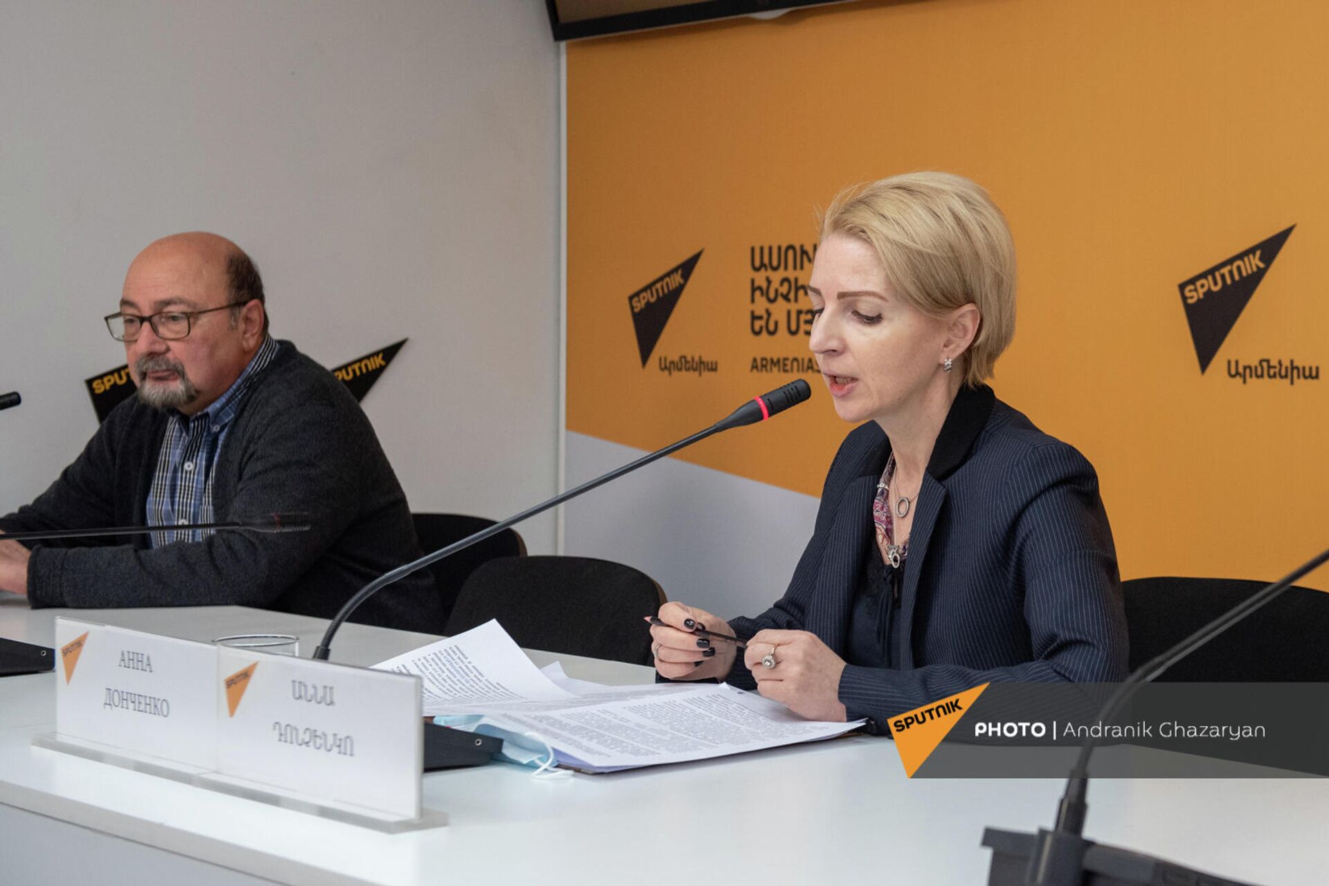 Торговый представитель России в Армении Анны Донченко по теме предстоящих российско-армянских мероприятиях (18 февраля 2022). Еревaн - Sputnik Армения, 1920, 18.02.2022