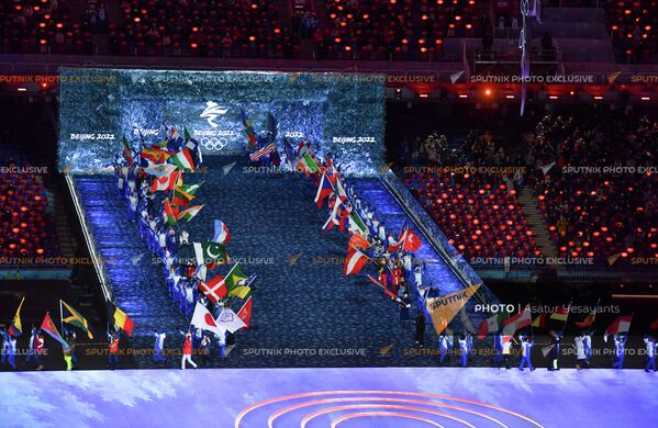 Флаги стран-участниц XXIV зимних Олимпийских игр в Пекине - Sputnik Армения
