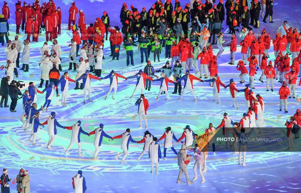 Шоу на закрытии XXIV зимних Олимпийских игр в Пекине - Sputnik Армения