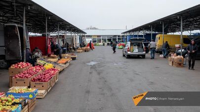 Оптовый рынок сельхозпродукции в селе Айанист