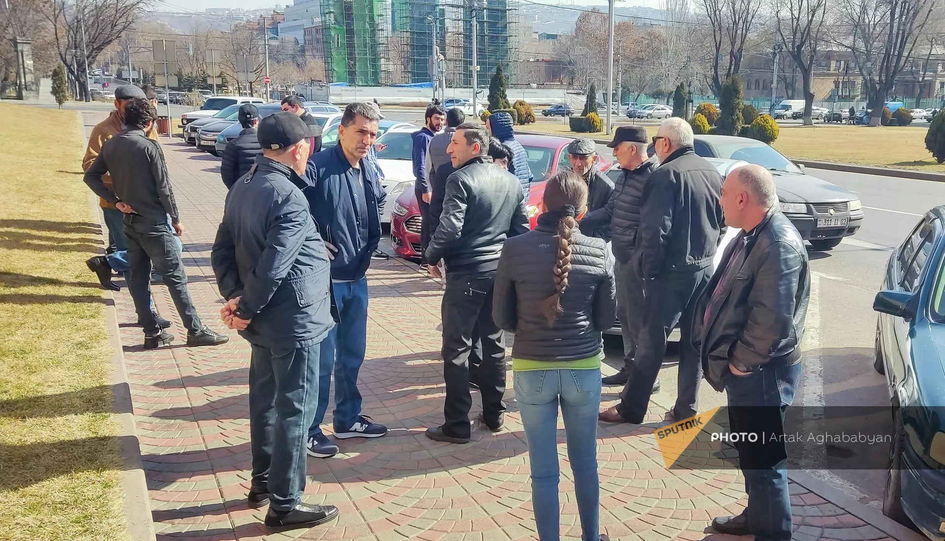 Акция протеста бывших сотрудников ереванского зоопарка у мэрии (24 февраля 2022). Еревaн Акция протеста бывших сотрудников ереванского зоопарка у мэрии (24 февраля 2022). Еревaн - Sputnik Армения, 1920, 24.02.2022