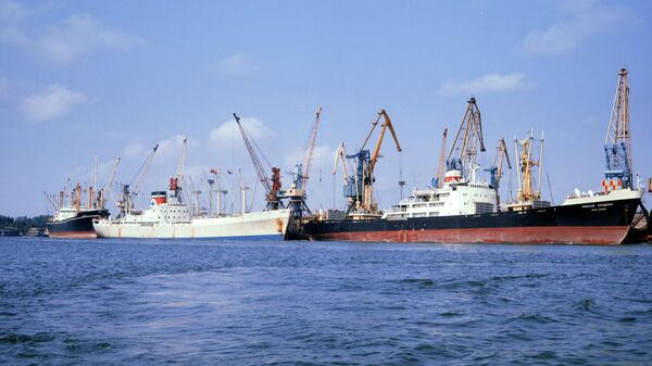 Նավեր Խերսոնի ծովային առևտրային նավահանգստում - Sputnik Արմենիա