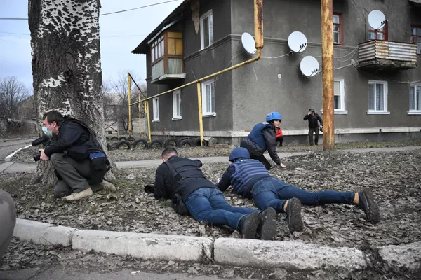 Журналисты в Горловке - Sputnik Армения