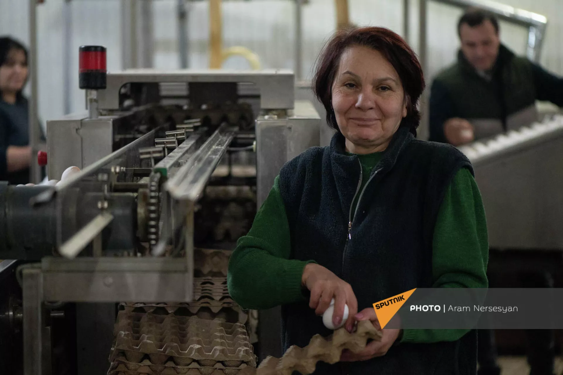 Сотрудница птицефабрики Лусакерт Назени Мукаелян Сотрудница птицефабрики Лусакерт Назени Мукаелян - Sputnik Армения, 1920, 03.03.2022