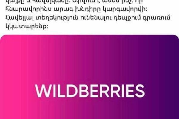 Wildberries կայքը խափանվել է - Sputnik Արմենիա