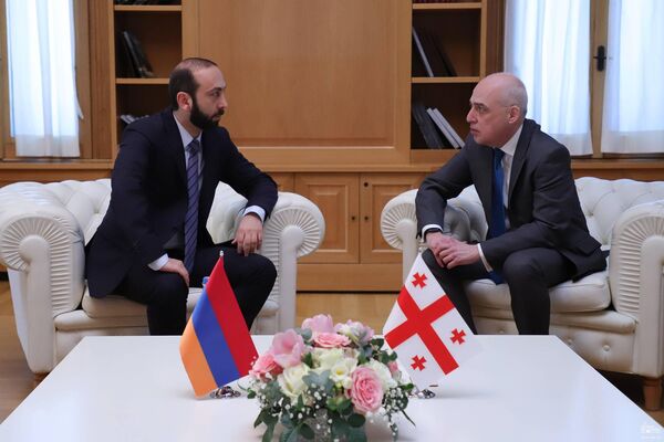 Արարատ Միրզոյանը հանդիպում է ունեցել Վրաստանի փոխվարչապետ, ԱԳ նախարար Դավիդ Զալկալիանիի հետ: - Sputnik Արմենիա
