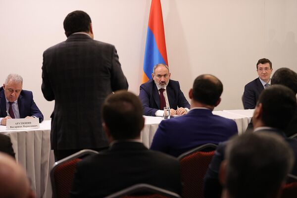 Премьер-министр Никол Пашинян встретился с представителями армянской диаспоры (20 апреля 2022). Нижний Новгород - Sputnik Армения