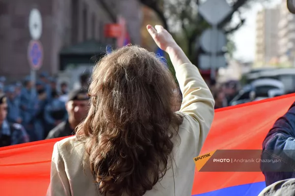 Акция протеста у российского посольства (21 апреля 2022). Еревaн Акция протеста у российского посольства (21 апреля 2022). Еревaн - Sputnik Армения