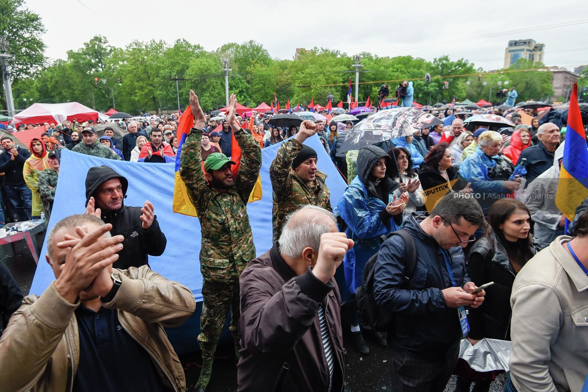 Mитинг оппозиции на площади Франции (2 мая 2022). Еревaн - Sputnik Արմենիա, 1920, 02.05.2022