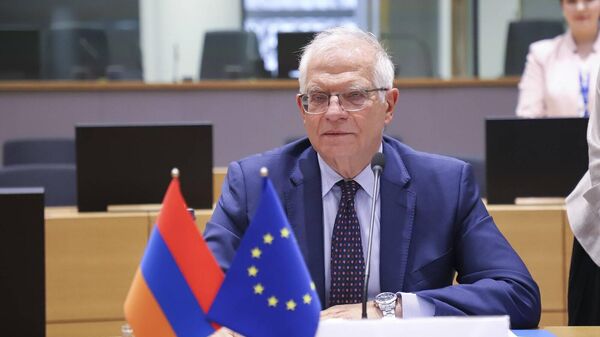 Четвертое заседание Совета партнерства Армения - ЕС, первое после вступления в силу 1 марта 2021 года Соглашения о всеобъемлющем и расширенном партнерстве (18 мая 2022). Брюссель - Sputnik Армения